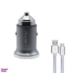 شارژر فندکی 38 وات لیتو مدل LC-C19 به همراه کابل microUSB