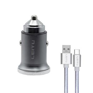 شارژر فندکی لیتو مدل LC-C19 به همراه کابل microUSB
