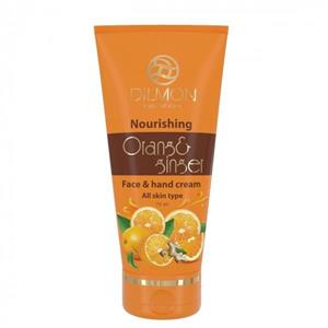 کرم مرطوب کننده دست و صورت دیلمون مدل Orange And Ginger حجم 75 میلی لیتر Dilmon Orange And Ginger Hand And Face Cream 75ml