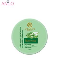 کرم مرطوب کننده دست و صورت دیلمون مدل Aloevera Extract حجم 200 میلی لیتر Dilmon Aloevera Extract Hand And Face Cream 200ml