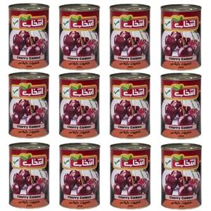 کمپوت گیلاس ممتاز انتخاب - 420 گرم بسته 12 عددی