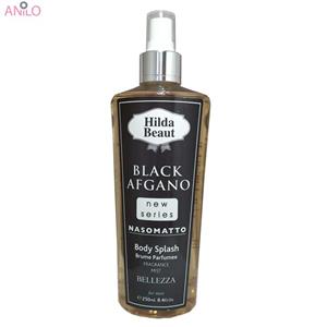 بادی اسپلش هیلدا بیوت مدل BLACK AFGANO حجم 250 میلی لیتر