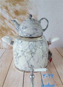 ست کتری و قوری نزاز طرح سنگ