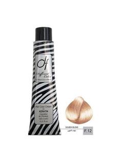 رنگ مو دیفرنت مدل Keratin شماره F12 حجم 125 میلی لیتر رنگ بلوند گلبهی