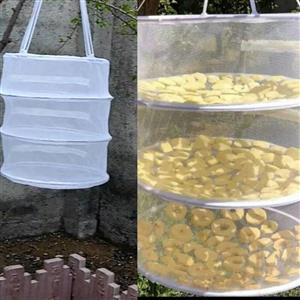 پک کاور  به همراه توری  3 طبقه خشک کن میوه و گل محمدی و سبزیجات  زیپ دار  با میله های ضد زنگ و مقاوم در برابر  آفتاب