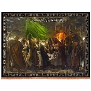پرچم خدمتگزاران کتیبه تصویری محرم طرح اولادی و من تحت الخضراء کلهم فداء لابی عبدالله الحسین علیه السلام کد 40002623