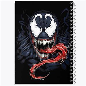 دفتر شطرنجی 50 برگ خندالو طرح ونوم (Venom)