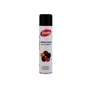 اسپری رنگ مشکی براق کاسپین مدل cas2 حجم 300 میلی لیتر مجموعه 2 عددی