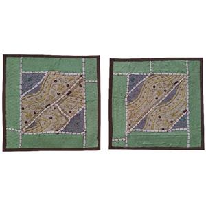 رومیزی سوزن دوزی مدل سرمه کد SER51 بسته 2 عددی