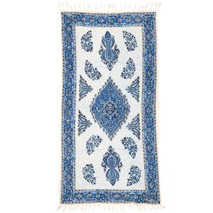 رومیزی قلمکار ممتاز اصفهان اثر عطریان طرح درهم ترنج مدل G58 سایز 120*60 سانتی متر -