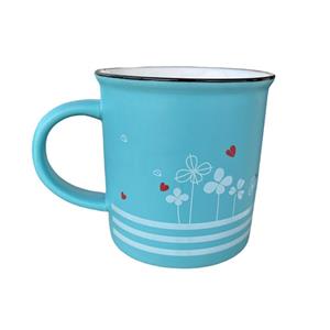 ماگ سبز آبی طرح بهار