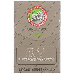 سوزن چرخ خیاطی اورگان نیدل مدل ORGAN NEEDLES DB orginal pack سایز 18 بسته 10 عددی