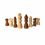 مهره شطرنج چوبی فدراسیونی ( سایز کوچک ) کد  9647