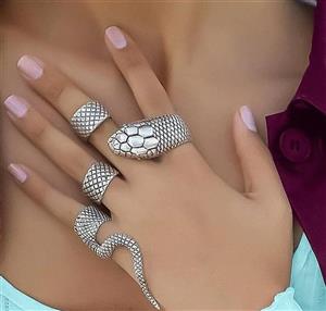 انگشتر ست مار بزرگ کد 10.102