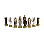 مهره شطرنج پلی استر رنگی صلیبی عربی
