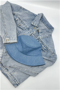 کلاه باکت جین ساده زنانه کد 11.1