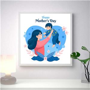 تابلو\r\nکودک مدل دکوراتیو طرح  HAPPY MOTHERS DAY کد 0476