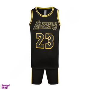 ست تاپ و شلوارک ورزشی مردانه مدل لیکرز کد BK