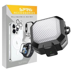 کاور اسپریگ مدل Clear Eggshell مناسب برای کیس سامسونگ Galaxy buds 2 / buds pro / buds live / buds 2 Pro