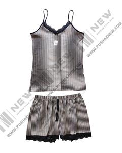 تاپ شورتک زنانه سوپر نخ پنبه هونکس hnx طرح راه راه ساده کد 123