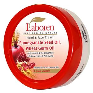 کرم دست و صورت  لابورن مدل جوانه گندم و انار Pomegranate and wheat حجم 150 میلی لیتر
