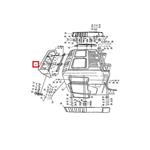 مجموعه بادگیر سقف کد 6113601 کامیون M1929 آمیکو