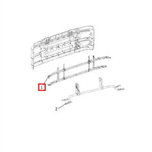 دیاق مجموعه فریم جوشکاری شده سپر کد 6112401 کامیون M1929 آمیکو
