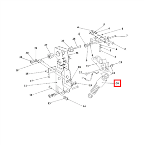 کمک فنر عقب کابین کد 9607120 کامیون M2640 آمیکو
