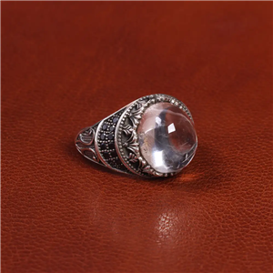 انگشتر دُر نجف مردانه کد 19407