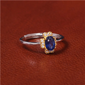 انگشتر یاقوت کبود زنانه کد 20096