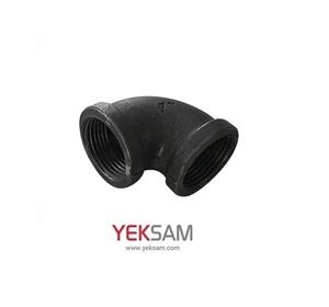 زانو ۹۰ درجه سیاه دنده ای نمره 3 سایز 1 اینچ آریا