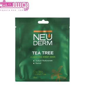 ماسک صورت نئودرم مدل Tea-Tree حجم 25 میلی لیتر