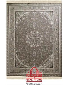 فرش ماشینی نگین مشهد کد 32R زمینه نقره ای