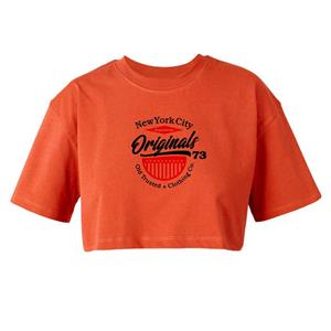 کراپ‌ تی‌شرت آستین کوتاه زنانه مدل CHWJ 00210