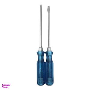 پیچ گوشتی دوسو و چهارسو مدل YP-ZARBBEKHOR-ONE PLUS ACTION-26.5CM مجموعه 2 عددی