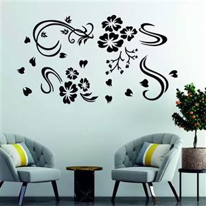 استیکر مدل چوبی گل کد T484 مجموعه 63 عددی -