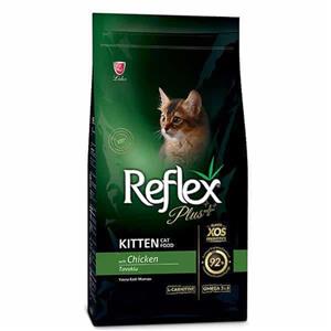 غذای خشک بچه گربه کیتن رفلکس پلاس با طعم مرغ (Reflex Plus Kitten Food with Chicken) وزن 1.5 کیلوگرم