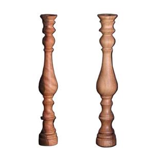 شمعدان مدل چوبی کد 117 مجموعه 2 عددی 