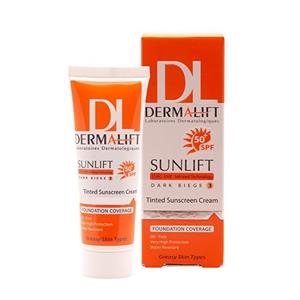 کرم ضد آفتاب رنگی درمالیفت SPF 50 مدل 3 ‌مناسب پوست چرب حجم 40 میلی‌لیتر