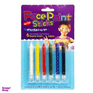 رنگ گریم صورت مدل face paint بسته 6 عددی