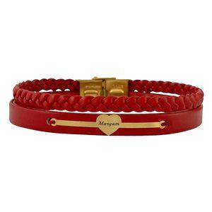 دستبند طلا 18 عیار زنانه لیردا مدل اسم مریم  9010