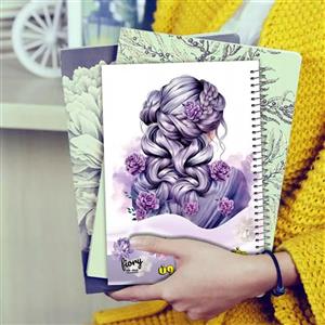 دفتر نوبت دهی مستر راد مدل شینیون کار طرح گل آرا کدfiory 2587
