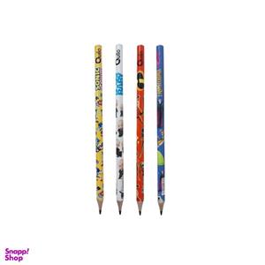 مداد مشکی کوییلو مدل کارتونی بسته 4 عددی