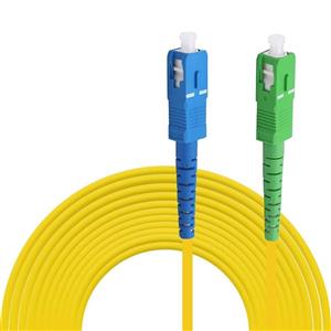 پچ کورد فیبر نوری مدل SC/APC-SC/UPC-SM-SX-3.0mm بسته 10عددی