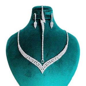 نیم ست نقره زنانه مدل گندم لوکس BS 89 -