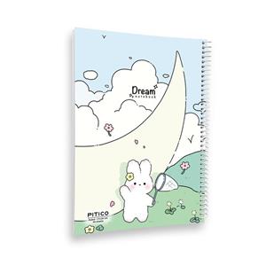 دفتر مشق 40 برگ پیتیکو مدل خرگوش کیوت