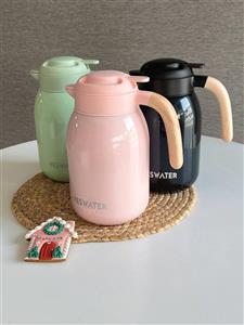 فلاسک استیل دسته چوبی پاستیلی 1600 میل کد 7079