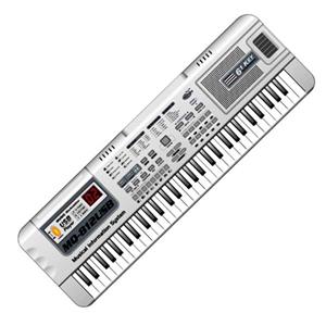 بازی آموزشی کیبورد مدل ام کیو طرح میکروفن دار USB و 61 کلیدی کد 812