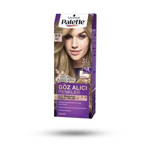 کیت رنگ مو پلت مدل goz alici شماره 0-8 حجم 50 میلی لیتر رنگ بلوند تیره