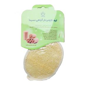 لیف حمام نسیما مدل بیضی یک طرف لوفا